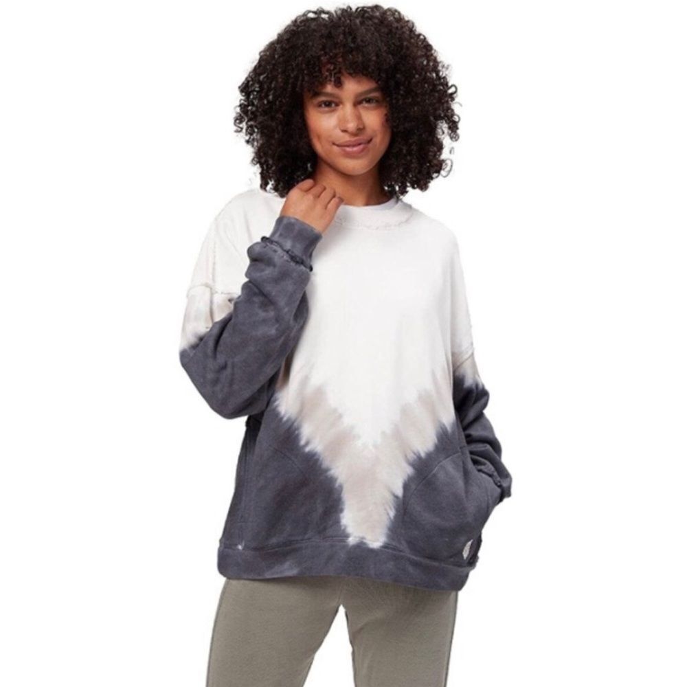 𝅺Free People Movement Ombré Metti Crewneck Pullover In Tie Dye